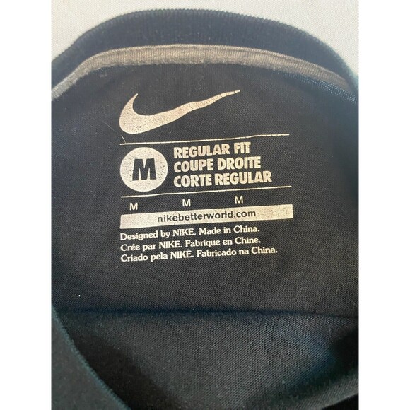 Nike Mens Lacrosse Mens Regular Fit Black Medium Graphic Short Sleeved Tee - Picture 2 of 8